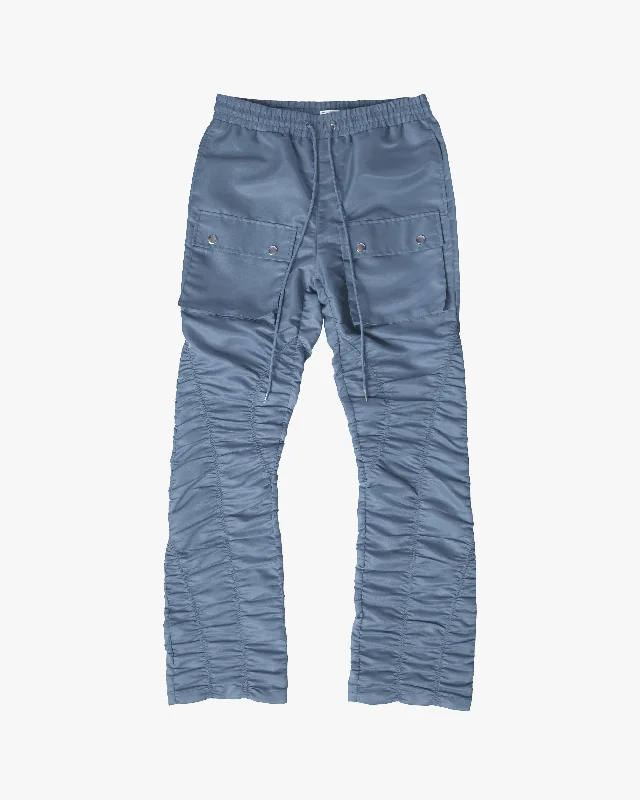 Fantastic Offers EPTM RUCHED FLARE PANTS-DENIM BLUE