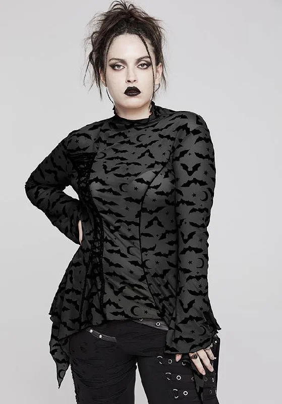 Weekend Savings Spectacle Bat Mesh | LONG SLEEVE TOP*
