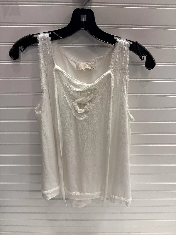 Weekend Bargains to Cherish Top Sleeveless By Ramy Brook In White, Size: S