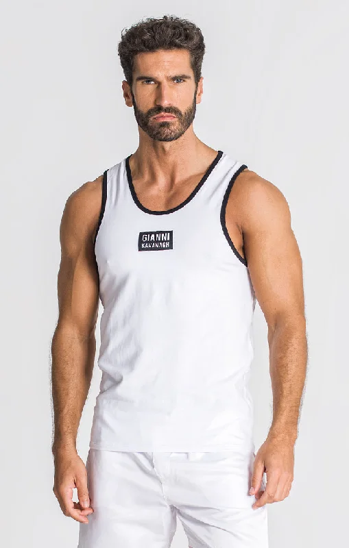 New Arrival White Fighter Tanktop