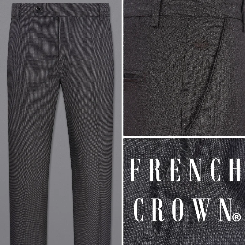 Weekend Discounts to Relish Vampire Gray Textured Pant