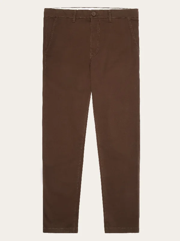 Special Savings LUCA slim twill chino pants - Demitasse (brown)