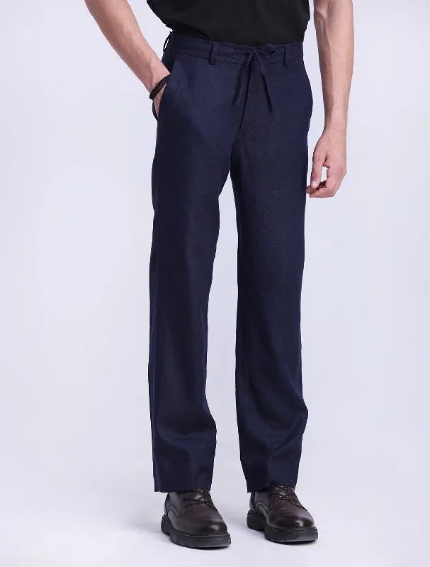 Crazy Savings NAVY LINEN PANT