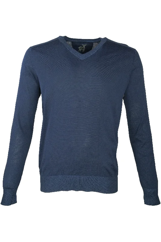 Major Deal Raffi "The Ricky" V-neck Sweater Navy