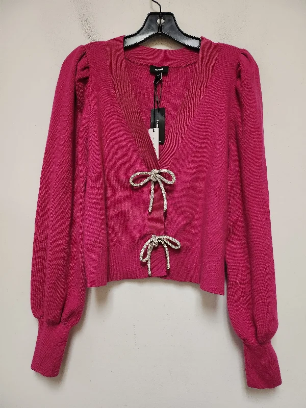 Weekend Price Cuts Galore Sweater Cardigan By Express In Pink, Size: M