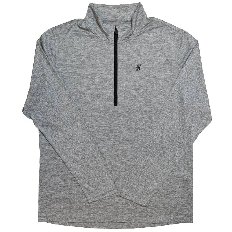 Weekend Price Cuts Galore "Range" Grey Quarter Zip Pullover
