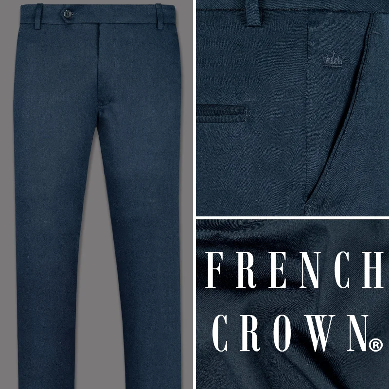 Warehouse Sale Outer Space Blue Premium Cotton Pant