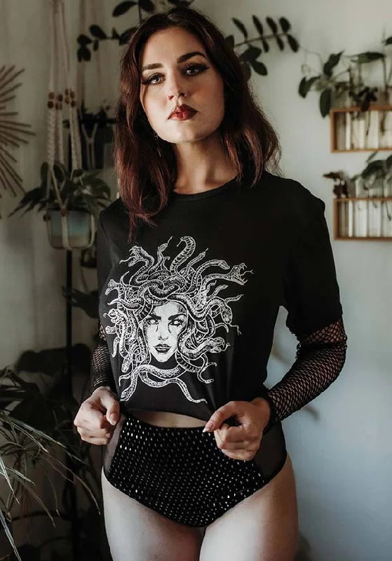 Weekend Bargains to Indulge In Medusa | FISHNET CROP TOP