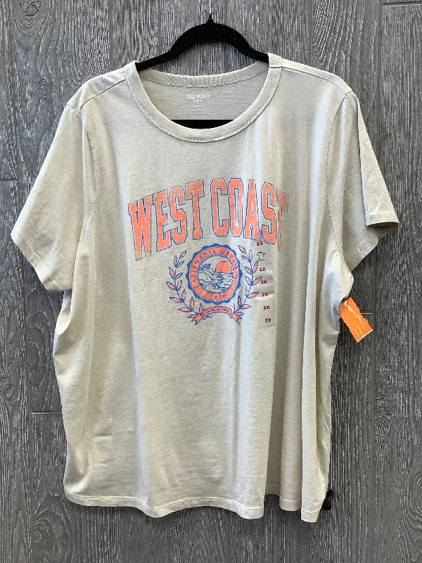 Unbeatable Prices Top Short Sleeve By Old Navy In Bronze, Size: 2x