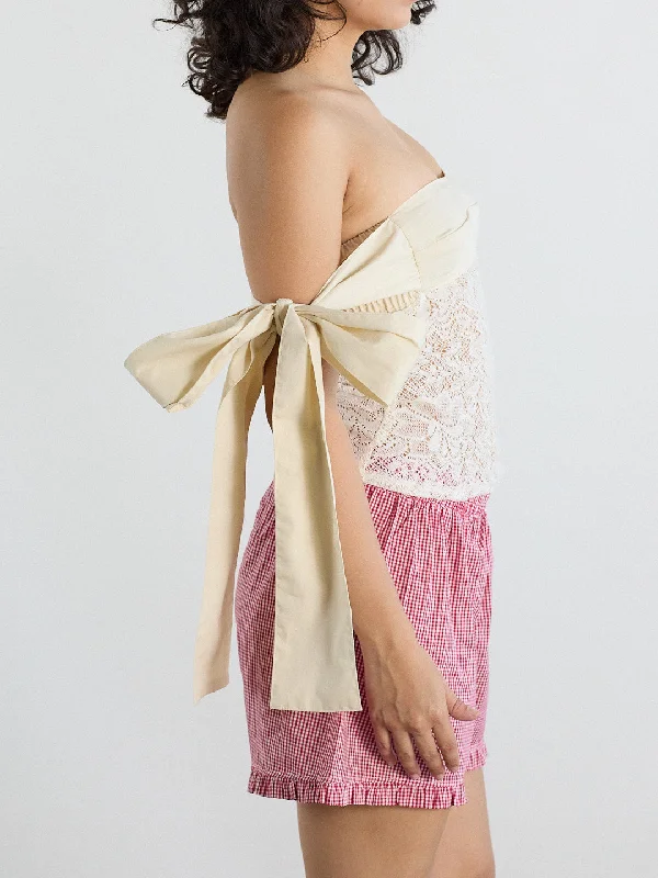 Reduced Price Open Wings Top - Ivory