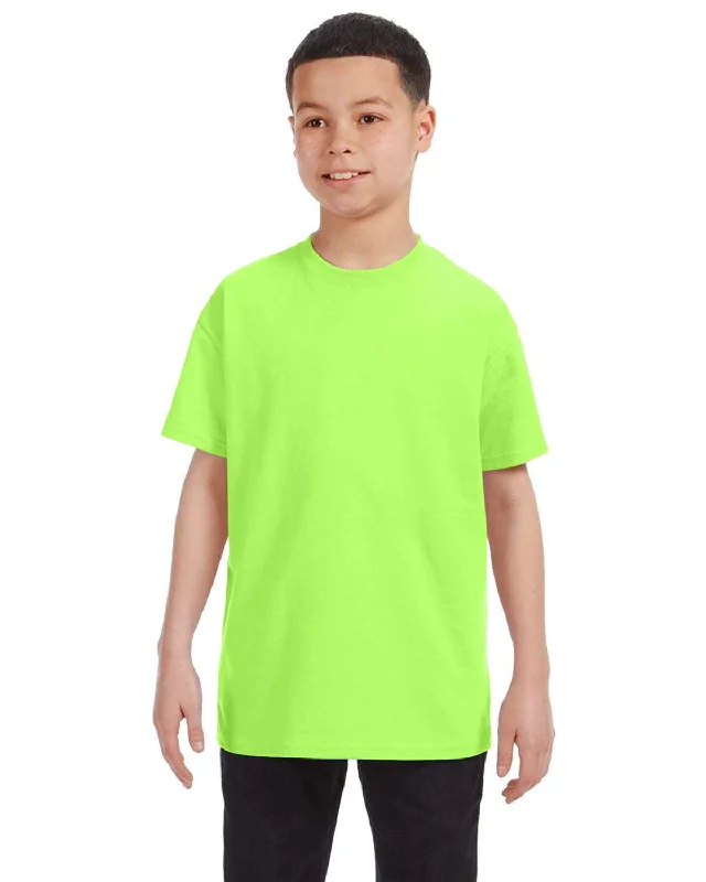 Weekend Bargains to Indulge In Gildan Youth Lightweight 100% Cotton T-Shirt | Neon Green