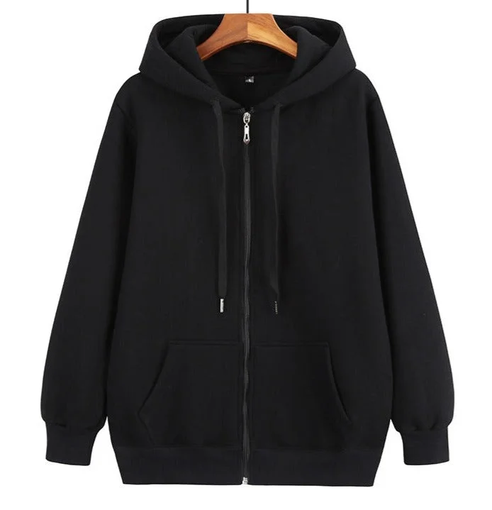Get It Before It’s Gone Plus-Size  Zippered Hoodie Up to 10XL