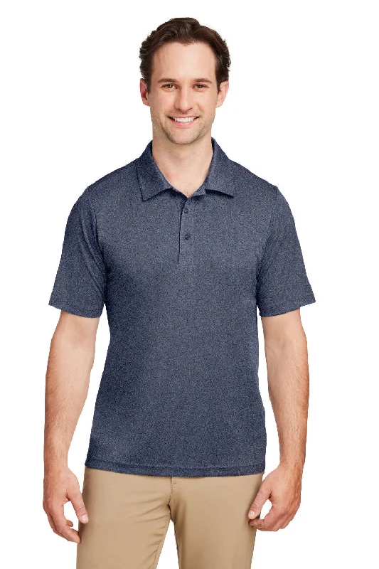 Weekend Deals to Make You Smile Team 365 Mens Zone Sonic Moisture Wicking Short Sleeve Polo Shirt - Heather Dark Navy Blue Weekend Deals to Make You Smile Team 365 Mens Zone Sonic Moisture Wicking Short Sleeve Polo Shirt - Heather Dark Navy Blue