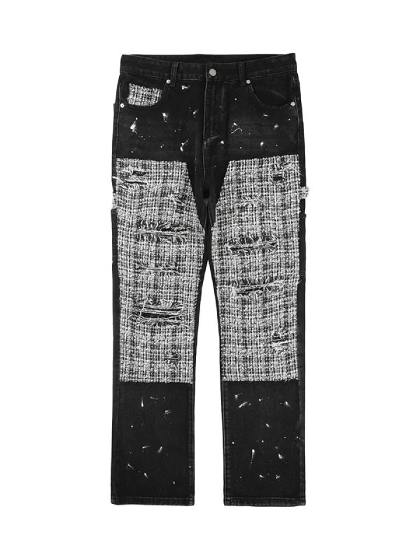 Price Slash Thesupermade Ripped And Inked Jeans