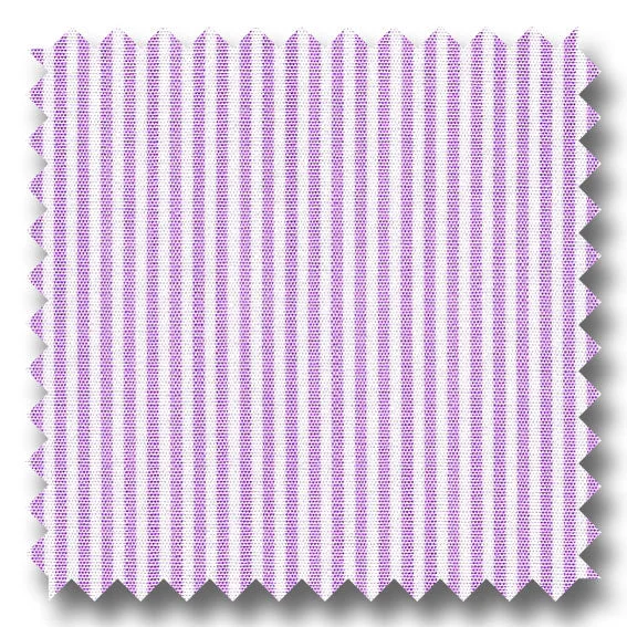 Deal Zone Lavender Stripe 2Ply Broadcloth - Custom Dress Shirt