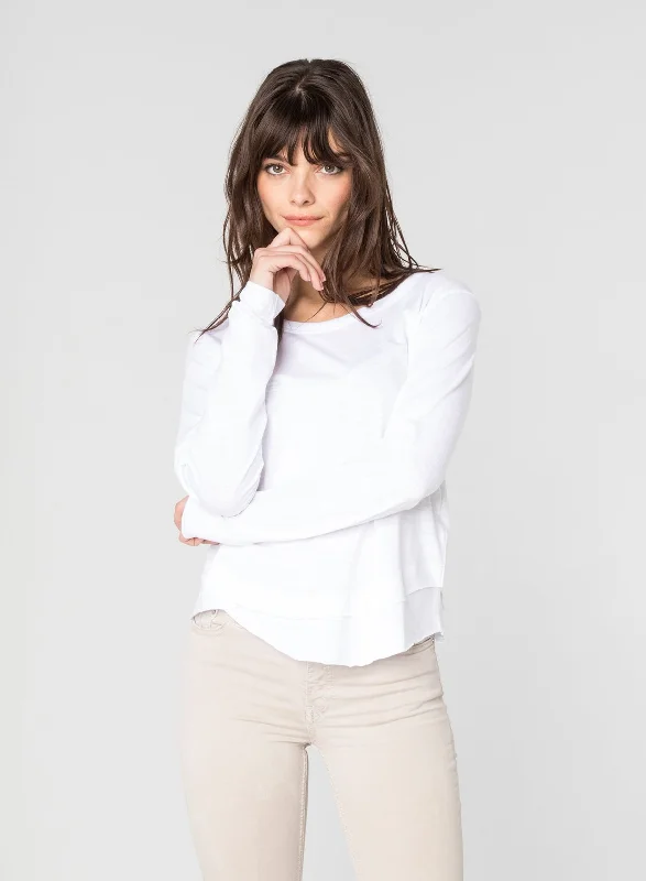 Unwind with Weekend Discounts AVA LONG SLEEVE MOCK LAYER T-SHIRT