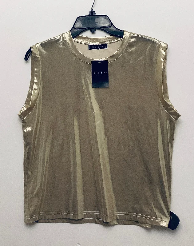 The Best Deal Top Sleeveless By Clothes Mentor In Gold, Size: S