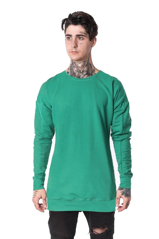 Steals and Deals The Man Panelled Pullover Crewneck 17 // mint