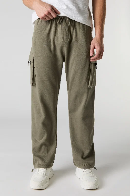 Price Reduction Fleece Toggle Hem Cargo Jogger