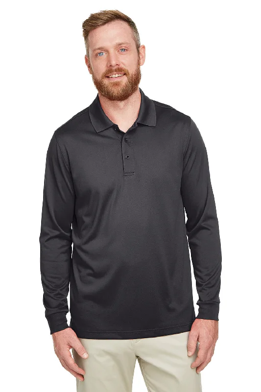 Weekend Savings Bonanza Harriton Mens Advantage Performance Moisture Wicking Long Sleeve Polo Shirt - Dark Charcoal Grey Weekend Savings Bonanza Harriton Mens Advantage Performance Moisture Wicking Long Sleeve Polo Shirt - Dark Charcoal Grey