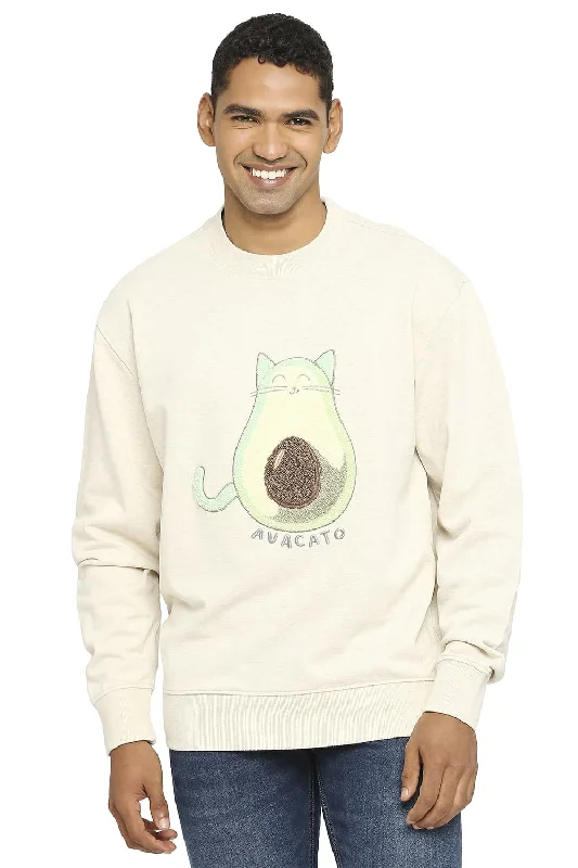 One-Day Only Comfort Fit Cotton Non Brushed Fleece Pullover Sweatshirt