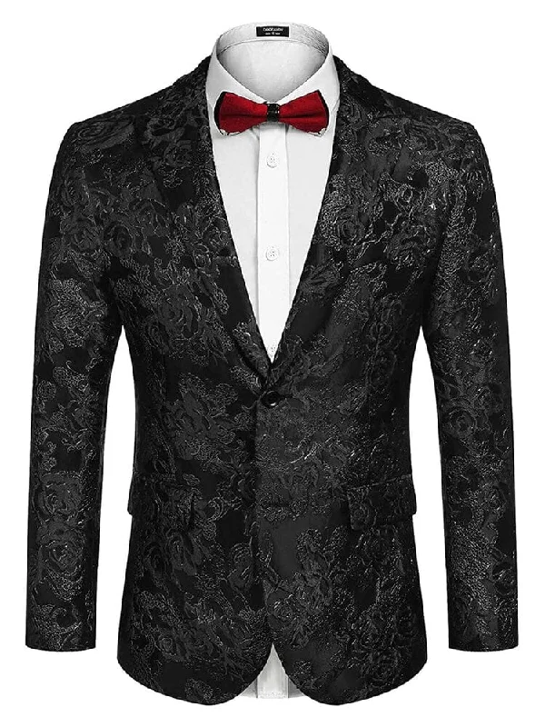 Year-End Sale Rose Embroidered Blazer (US Only)