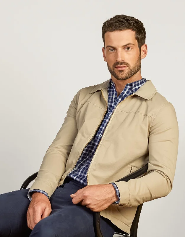 Flash Sale Stereo Beige Zip Jacket