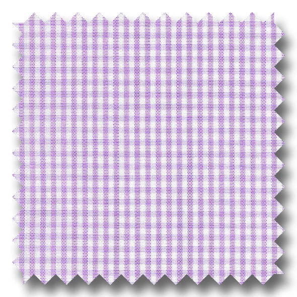 Special Buy Lavender Check 2Ply Broadcloth - Custom Dress Shirt