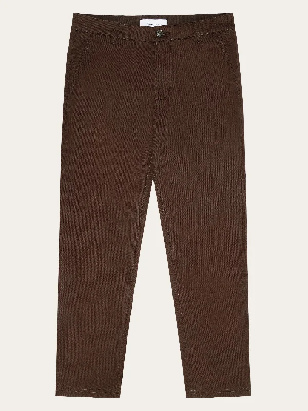Weekend Offers That Shine CHUCK regular canvas pants - GOTS/Vegan - Demitasse (brown)