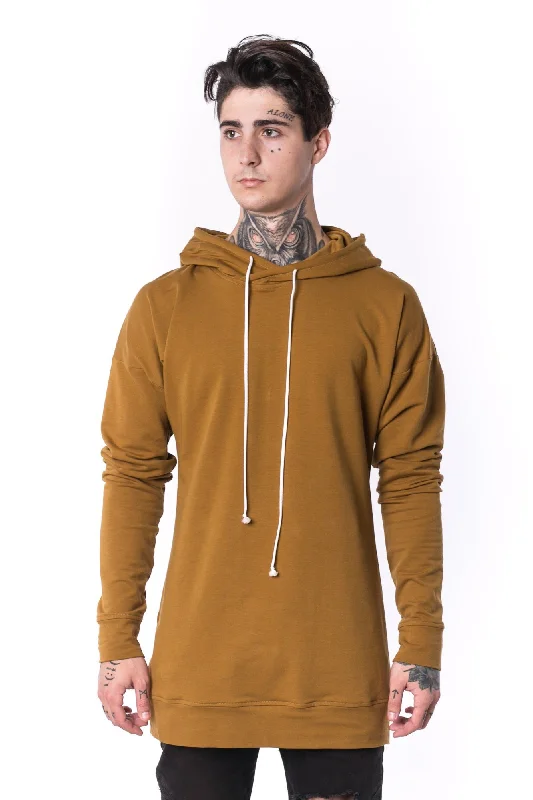 Hurry In The Man Panelled Hoody 17 // umber