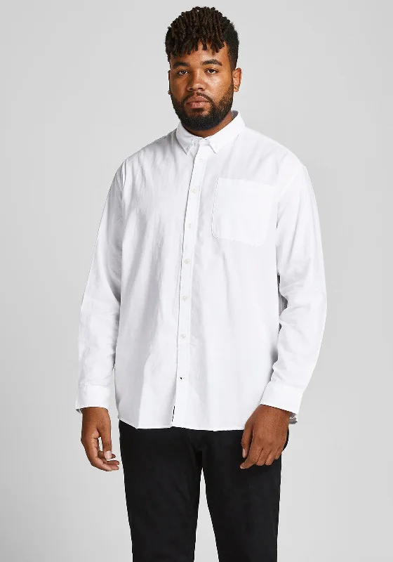 Great Deals Jack & Jones + Fit Oxford Shirt, White