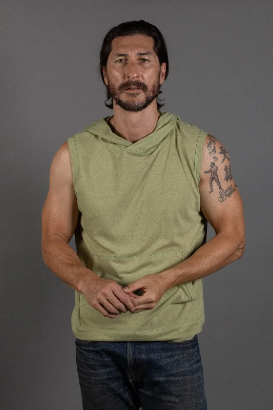 Time-Limited Offer Men's Sleeveless Tri-Blend Hoodie