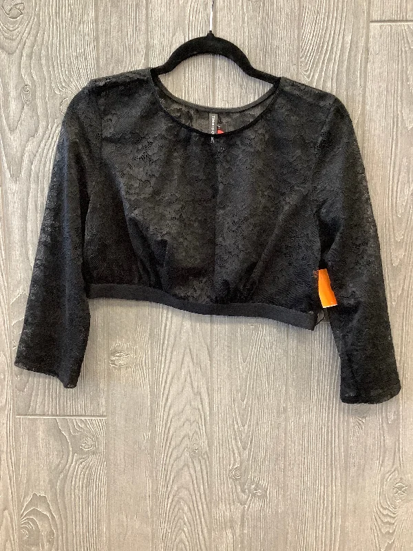 Weekend Offers That Shine Top Long Sleeve By Torrid In Black, Size: 1x