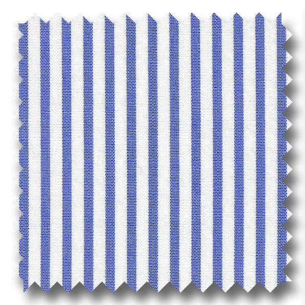 Best Seller Dark Blue Stripe 2Ply Broadcloth - Custom Dress Shirt