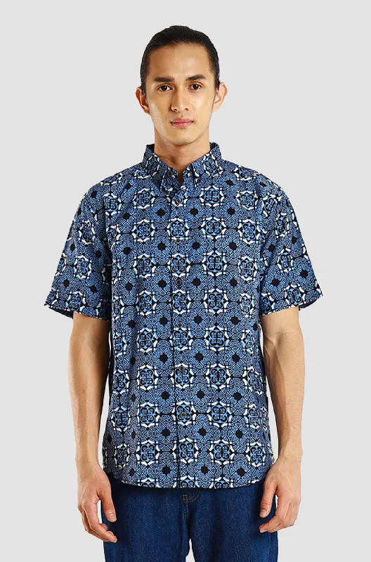 Price Slash My Slim Fit Flower Brick in Blue