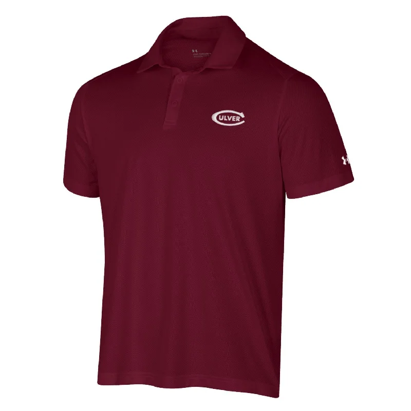 Limited Stock Under Armour Tech Mesh Polo - Maroon