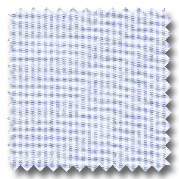 Price Buster Light Blue Check 2Ply Broadcloth - Custom Dress Shirt