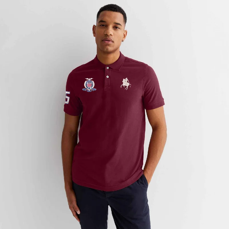 Celebrate the Weekend with Discounts Polo Republica Men's Horse Crest & 5 Embroidered Short Sleeve Polo Shirt Celebrate the Weekend with Discounts Polo Republica Men's Horse Crest & 5 Embroidered Short Sleeve Polo Shirt