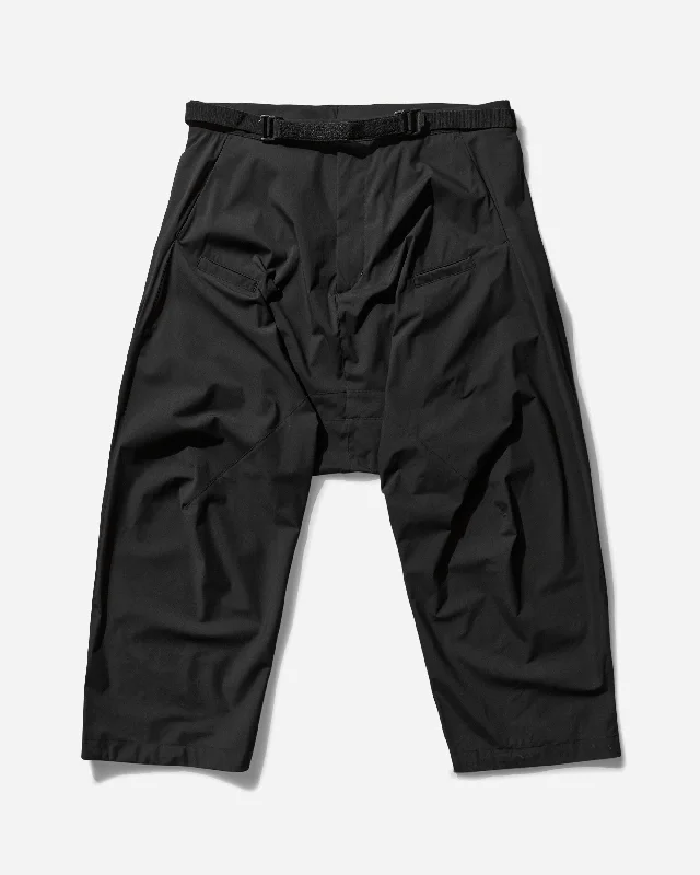 Weekend Price Cuts Galore Men's Encapsulated Nylon Ultrawide Drawcord Trousers Black