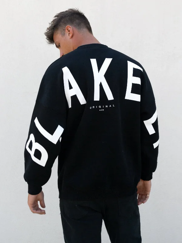 Today's Special Idris Oversized Sweater - Black