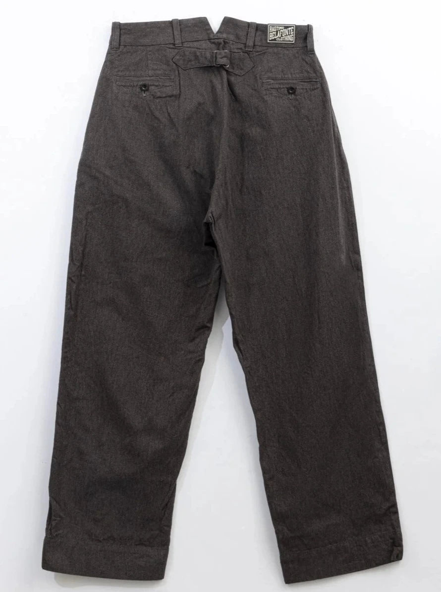 Daily Deals Belafonte Ragtime Clothing, Hiback Trouser, Overdyed Salt & Pepper