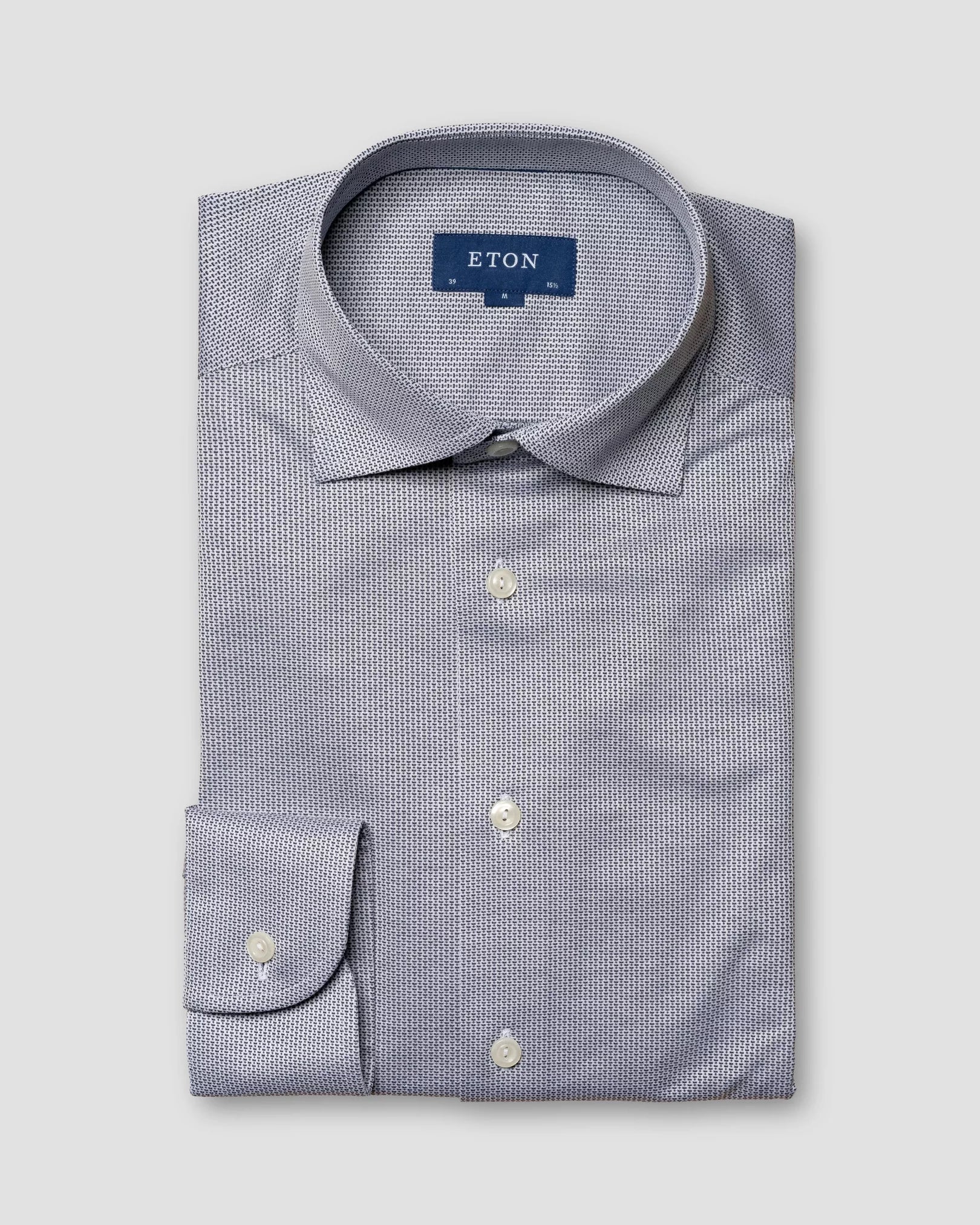 Last Chance Blue King Knit Stretch Slim Fit- ETON