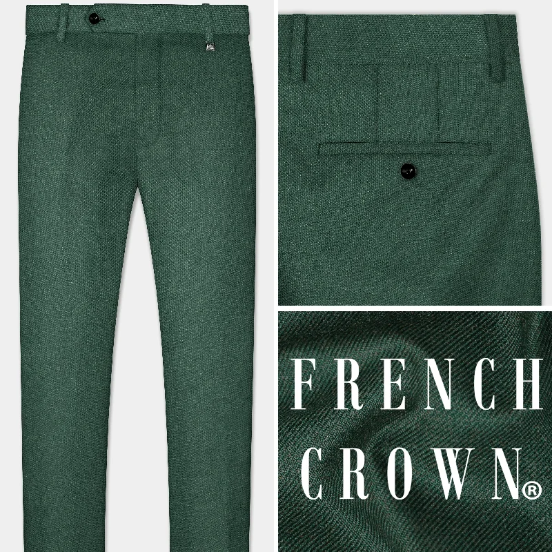TIME-Limited Offer Plantation Green Tweed  Pant