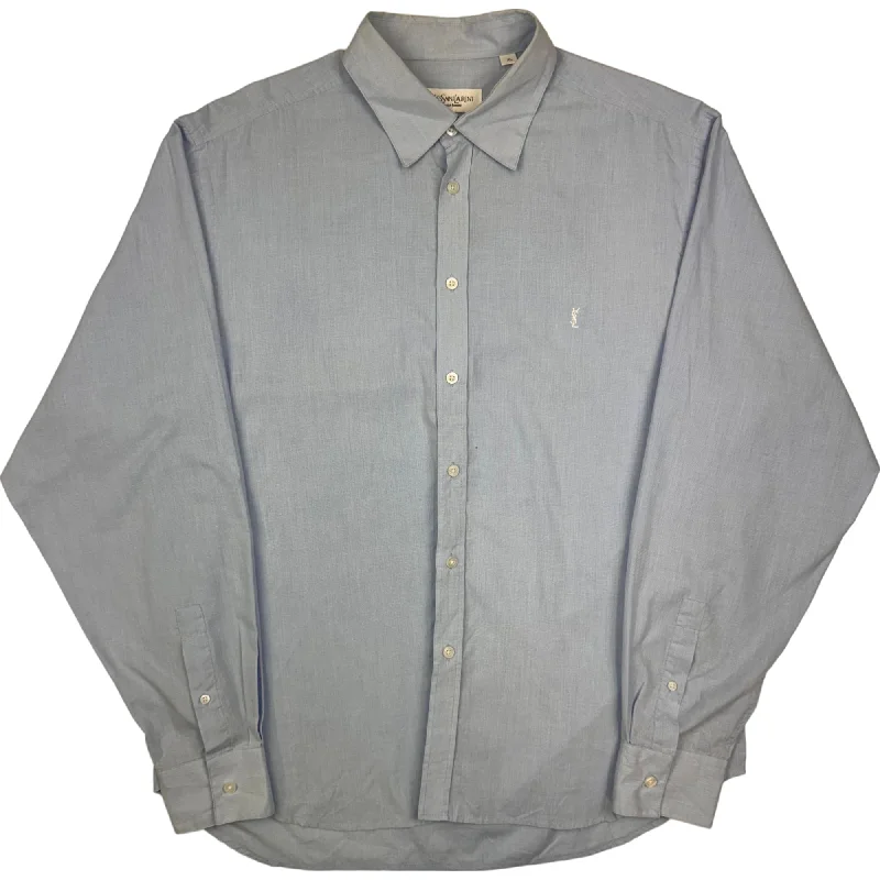 Weekend Deals That Thrill Yves Saint Laurent Long Sleeve Shirt Light Blue