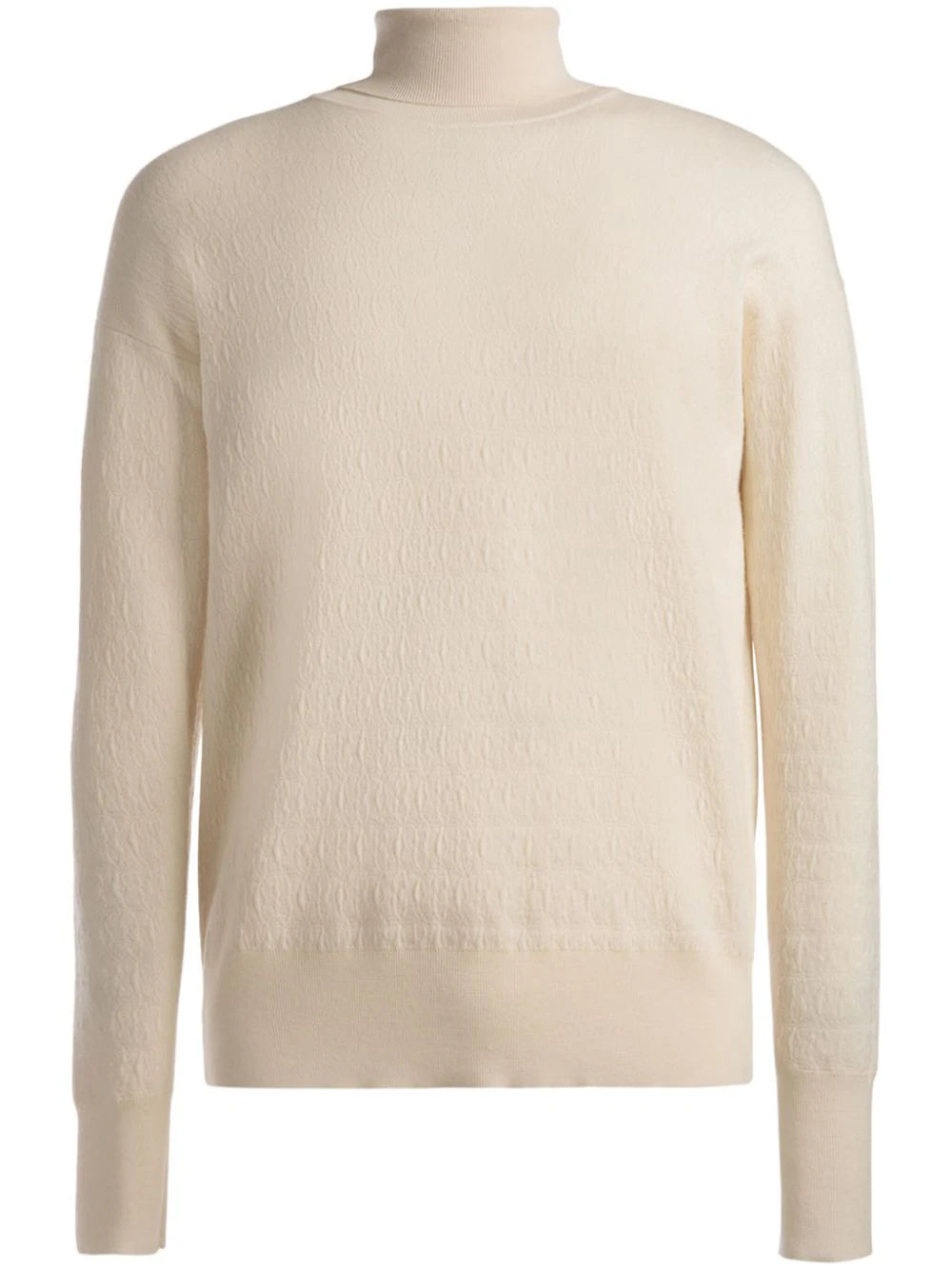 Discount Mania Monogram-Jacquard Roll-Neck Jumper