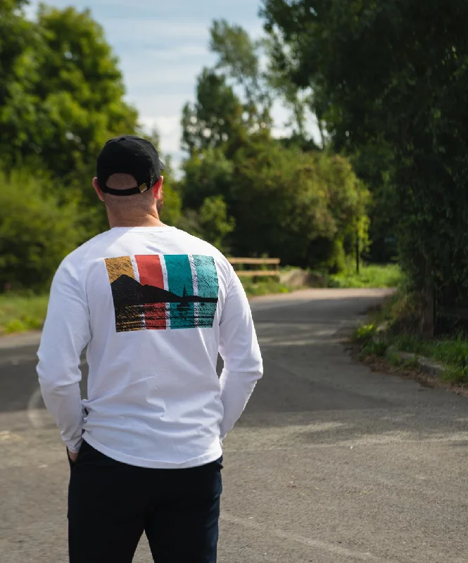 Unmissable Offer White Graphic Donard Long Sleeve Tee