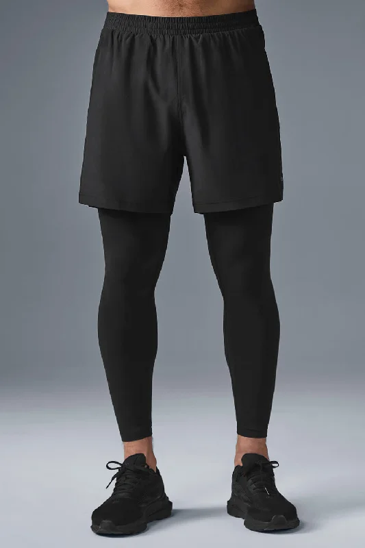 Weekend Specials to Celebrate 5" Revival 2-in-1 Pant - Black/Black