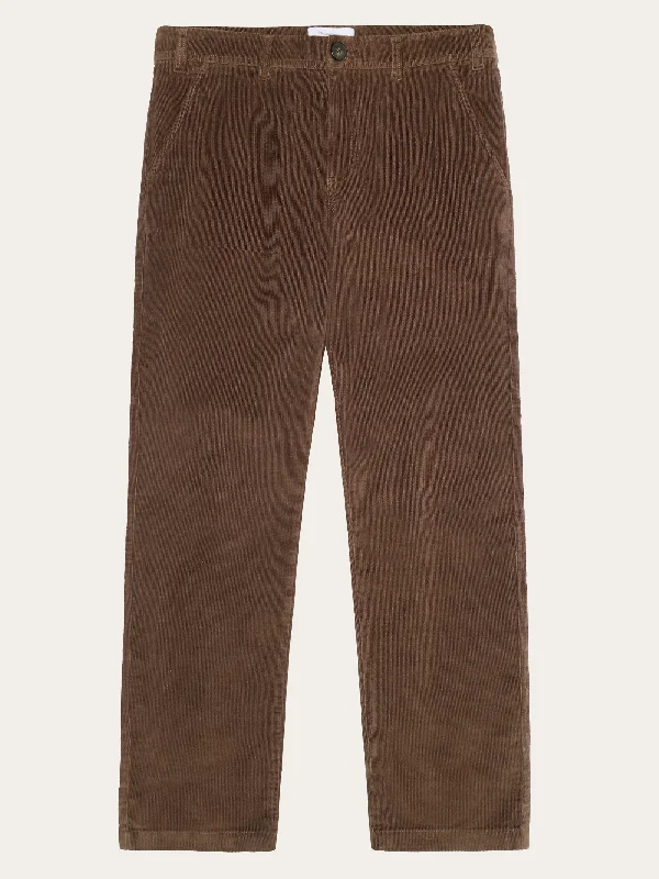 Weekend Specials to Cherish Organic Cotton Chuck Corduroy Pants GOTS - Demitasse (brown)
