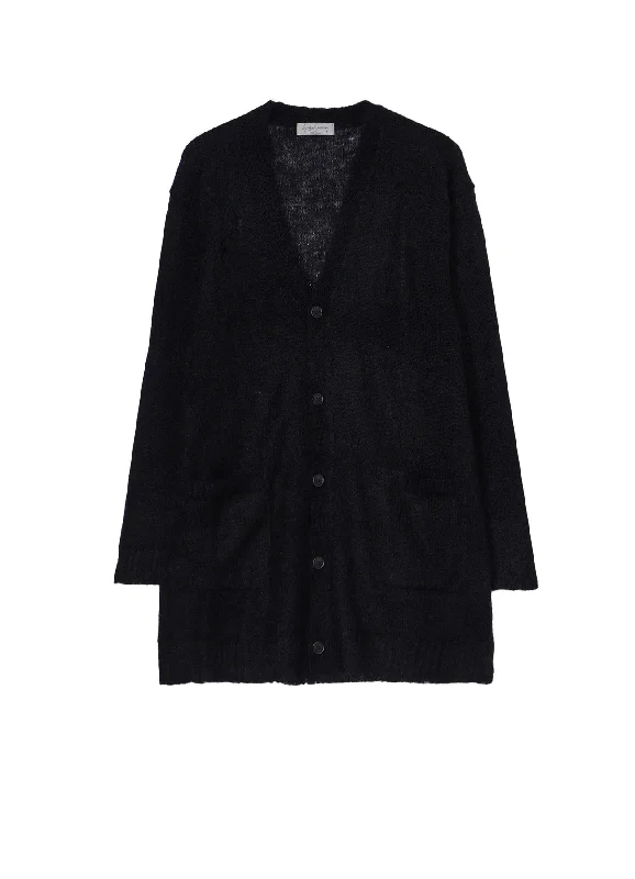 Unmissable Offer 7G1P PLAIN STITCH V LONG CARDIGAN