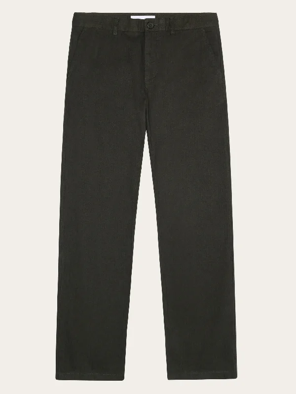 Special Buy CHUCK regular flannel herringbone chinos - GOTS/Vegan - Forrest Night